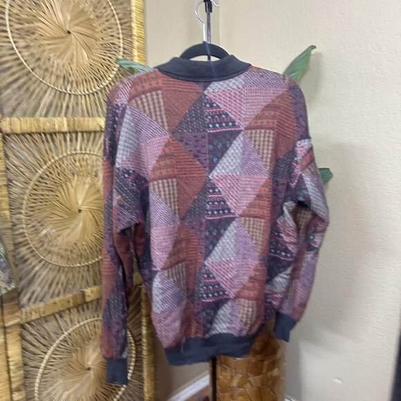 Bally Men’s Slight Printed Patchwork Luxury Sweater Size 56 - Picture 7 of 7